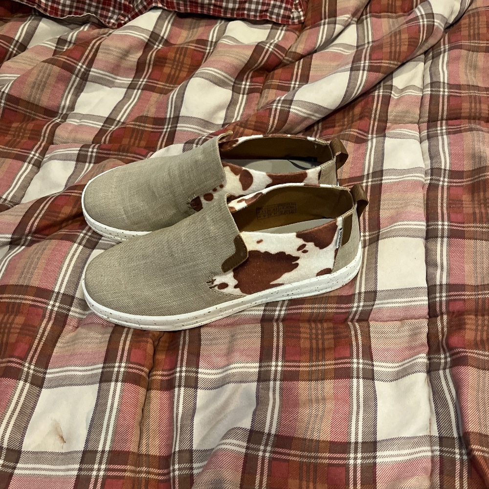 Cow print Hey Dude’s